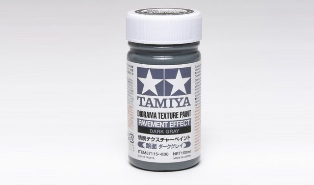Tamiya Diorama Textur Farbe Beton-Effekt, Dunkelgrau - Bild 1