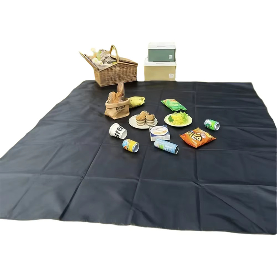 Wasserdichte Picknickmatte aus PVC für Camping und Outdoor, Farbe: Schwarz - Bild 6