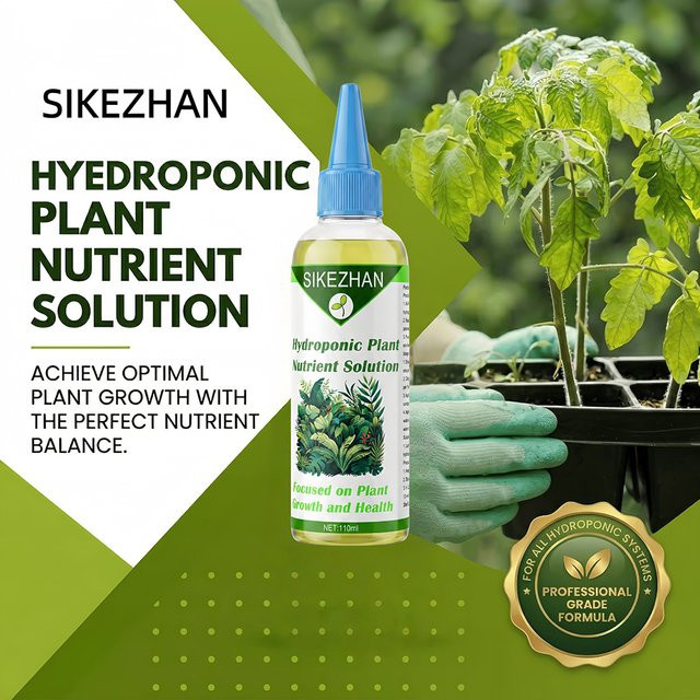 SIKEZHAN Flüssiges Pflanzennährmittel Hydroponische Nährlösung für gesundes Wurzelwachstum und üppige Blätter, 110ml - Bild 1