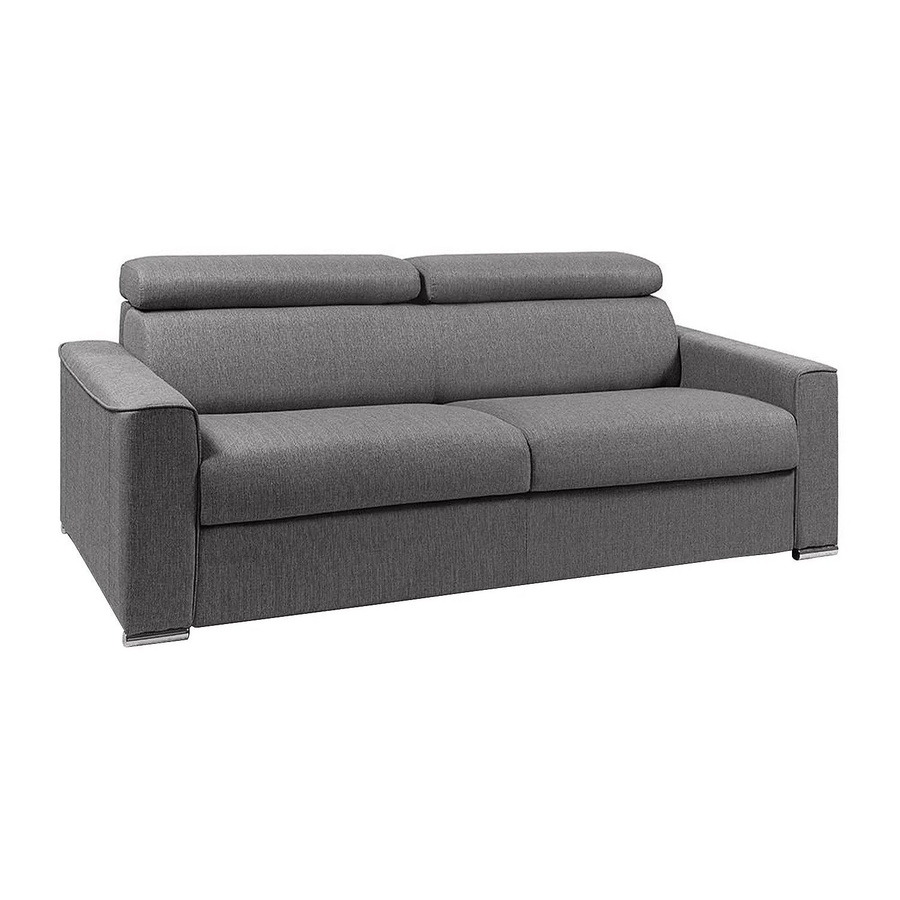 Schlafsofa Vizir von Vente-unique in Grau mit einer Breite von 216 cm - Bild 2