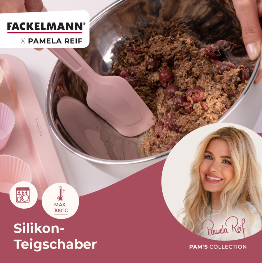 Fackelmann Pamela Teigschaber aus Silikon in Pink - Bild 3