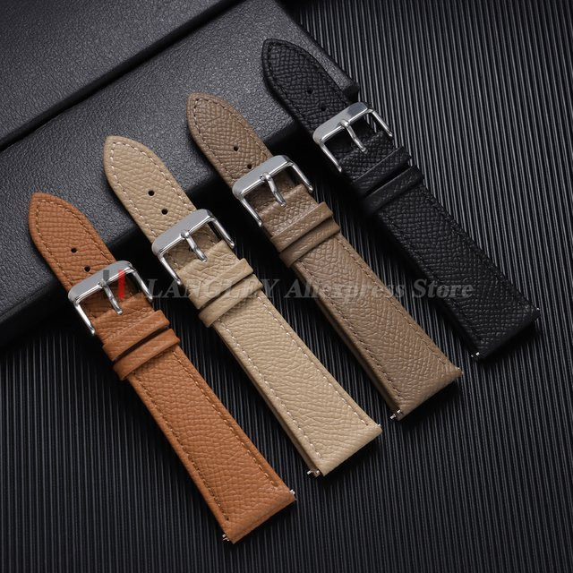 Uhrenarmband Langley, Epsom-Leder, Palmenmuster, Unisex, Bunt - Bild 1
