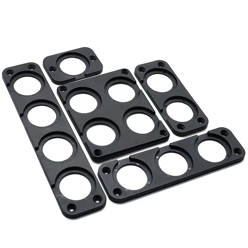 USB-Steckdosenpanel kebidumei in Schwarz mit 1 2 3 oder 4 Löchern zur Montage im Auto, Boot oder LKW - Bild 1