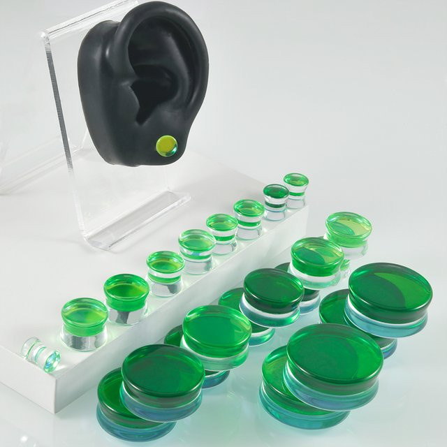 Dreamlee Ohrstecker Glas, Grün, Herren - Bild 1