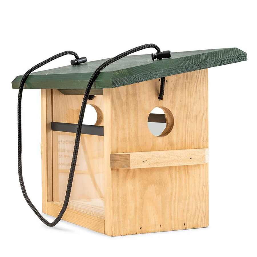 CJ Wildlife Futterhaus Eindhoven für kleine Vögel zum Aufhängen in Grün und Braun - Bild 4