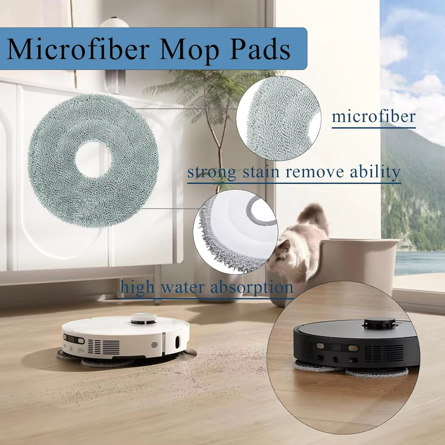 Dreame L40 Ultra und X40 Ultra Ersatzteil-Set mit Hauptbürste, Seitenbürste, HEPA-Filter, Wischtüchern und Staubbeuteln - Bild 2