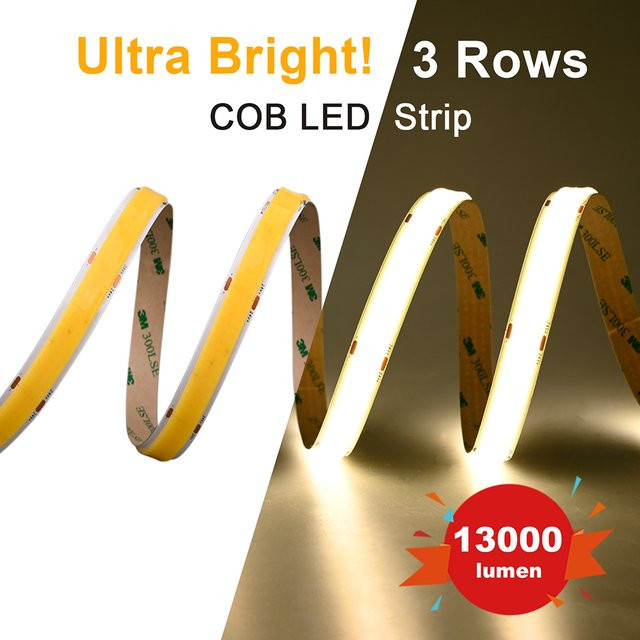 COXO COB-LED-Streifenlicht mit 2600 Lumen/m, dimmbar, 960 LEDs/m, RA90, DC24 V - Bild 1