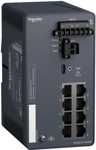 Schneider Electric MCSESM083F23F1H Netzwerk Switch Ethernet/LAN in Anthrazit - Bild 1