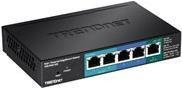 TRENDnet TPE-P521ES Smart PoE+ Switch in Schwarz mit 1 x 10/100/1000 PoE+ Input und 4 x 10/100/1000 Ports - Bild 2