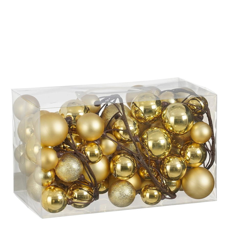 Mica Decorations Weihnachts-Girlande zum Aufhängen in Gold, Länge: 180 cm - Bild 2