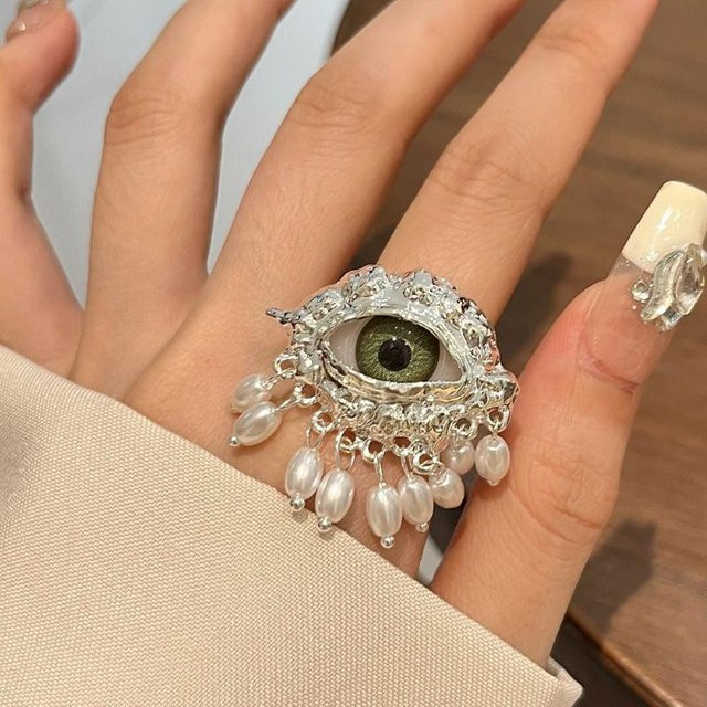 Honeysucklee Ring, Silber, Perlen-Glasur, Damen - Bild 1