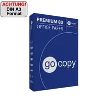 go copy Kopierpapier Premium A3, weiß, 80 g/m², 500 Blatt, matt, FSC-zertifiziert - Bild 1