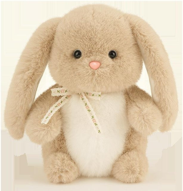 Niedliche Hasenpuppe, schlafende Umarmungspuppe, Plüsch / Textil, 30cm - Bild 1