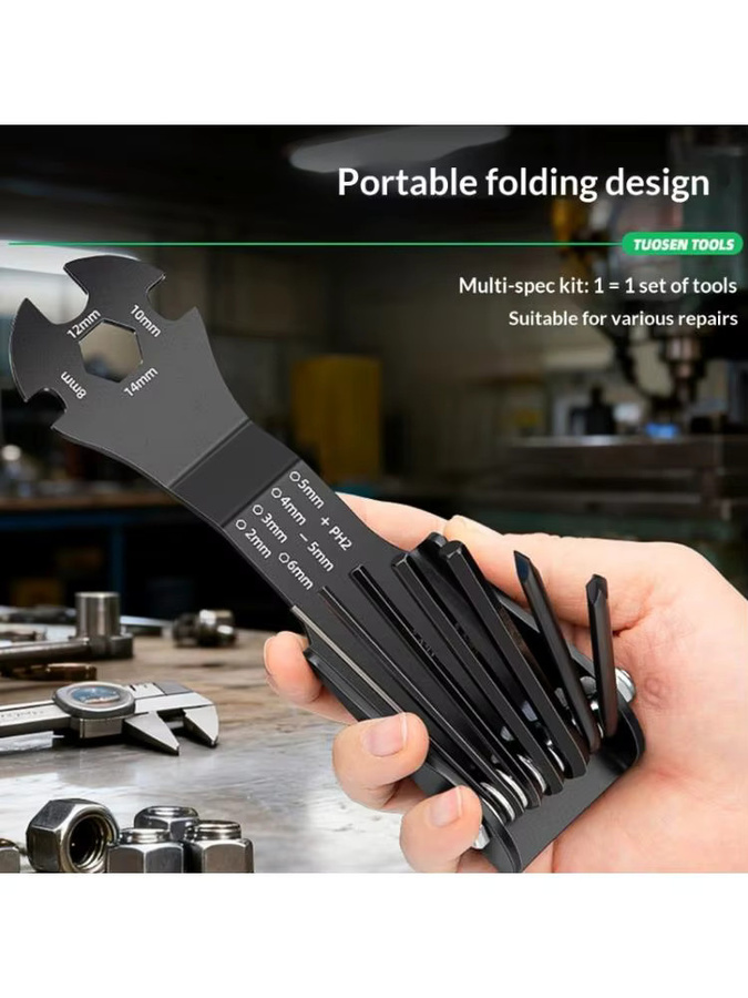 A2UD Legierungs-Schraubendreher-Werkzeugsatz in Schwarz mit ergonomischem Design für effizientes Arbeiten auf engstem Raum - Bild 3