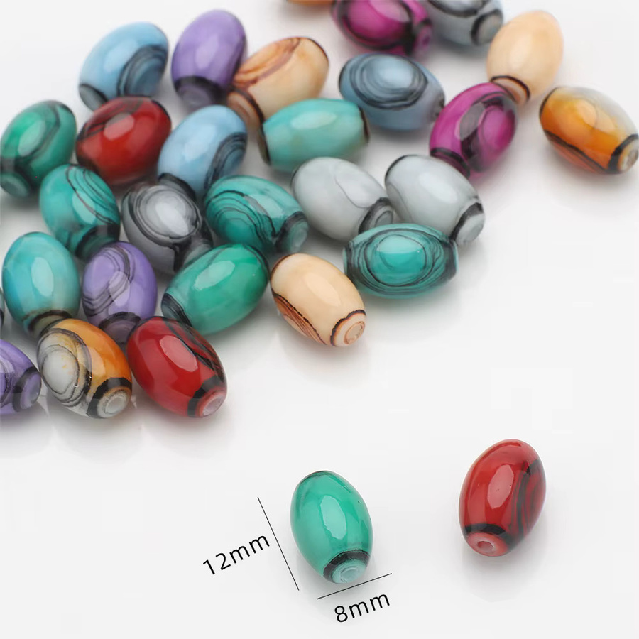 YUANZHIRUN Abstandshalter, Glas, oval, 8 x 10 mm - Bild 2