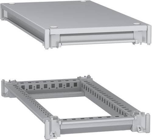Schneider Electric NSYSFNC36 PanelSeT SFN Rahmen für elektrische Gehäuse inklusive Dach, grau, B: 30 cm, T: 60 cm - Bild 1