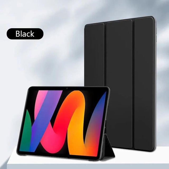Intelligente Lederhülle für Honor MagicPad und Tablet Modelle in Schwarz - Bild 1