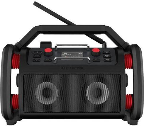 PerfectPro RockPro Baustellenradio mit DAB+, UKW, AUX, Bluetooth, USB und Akku-Ladefunktion, spritzwassergeschützt - Bild 1