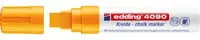 edding Kreidemarker 4090 mit breiter Spitze in Orange und Weiß - Bild 1
