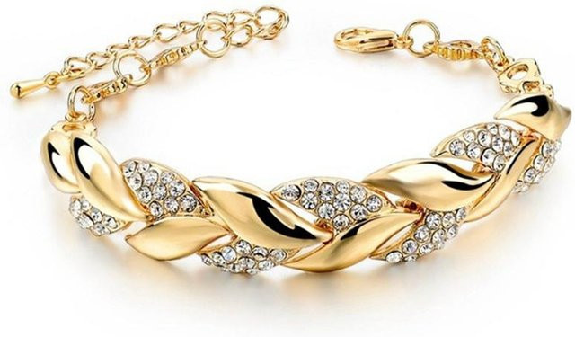 Love Home Garden Armband, goldfarben, Zinklegierung, Unisex - Bild 1