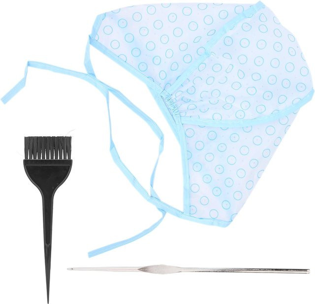 shoemst Haar-Highlights-Kappen-Set, wiederverwendbare Highlight-Kappe mit Haarfärbebürsten, weiß, Damen, normales Haar - Bild 1