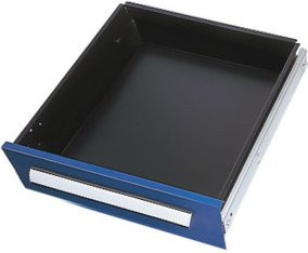 Kappes Schublade Vollauszug aus Stahl in RAL 5010 Blau, B: 50,0 cm, H: 12,5 cm - Bild 1
