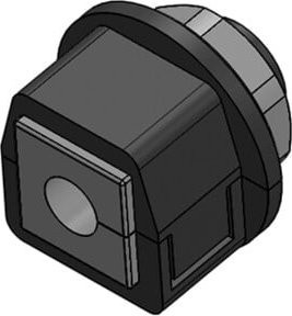 icotek Kabelverschraubung teilbar M20x1,5 KVT 20 Grad in Grau und Schwarz - Bild 1