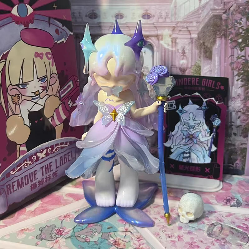 Luo Jiujiu Yandere Mädchen Figur in mehrfarbiger Ausführung aus Kunststoff - Bild 3