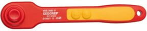 Gedore VDE-Umschaltknarre 3/8 Zoll in Rot aus Chrom-Vanadium und Edelstahl - Bild 1