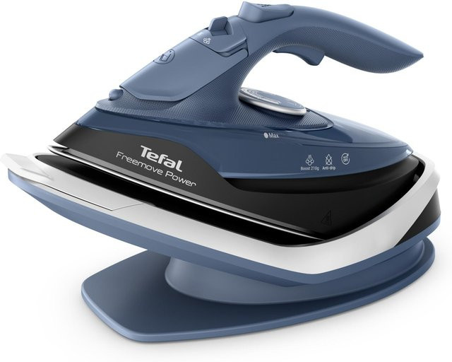 Tefal Freemove Power FV6675 Kabelloses Dampfbügeleisen in Blau mit Keramik-Beschichtung und 2600 Watt - Bild 1