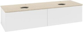 V&B Antao Waschtischunterschrank ohne Frontstruktur, Weiß, B/T: 160 x 50 cm - Bild 1