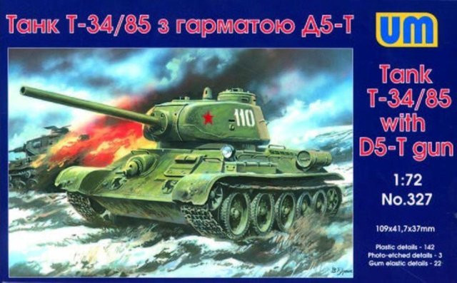 Unimodels T-34/85 with D5-T gun, Fahrzeug, 1:72, Kunststoff, Grün - Bild 1