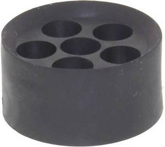 Wiska Mehrfachdichteinsatz MFD 32/06/040 schlagfest mit Zugentlastung aus Kunststoff in Schwarz RAL 9005 25 Stück - Bild 1