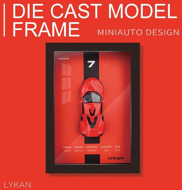 Linyi toy car Sportwagenmodell, 1:32, Metall, Rot, ab 18 Jahre - Bild 1