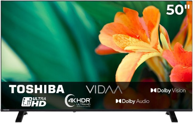 Toshiba 50UV1563DD Smart-TV mit 126 cm (50 Zoll) LED-Display, 4K Ultra HD, HDR, Schwarz - Bild 1