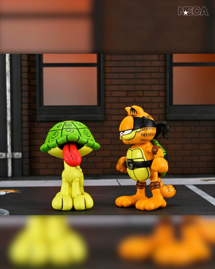 NECA The Teenage Mutant Ninja Turtles X Garfield Ultimate Garfello & Odie, Actionfigur, 7-Zoll-Modellpuppe - Bild 3