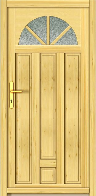 Mehrzwecktür Modell Sylt von PANTO aus Fichte Natur in Beige/Braun, B: 98 cm, H: 200 cm, Anschlag Links - Bild 1