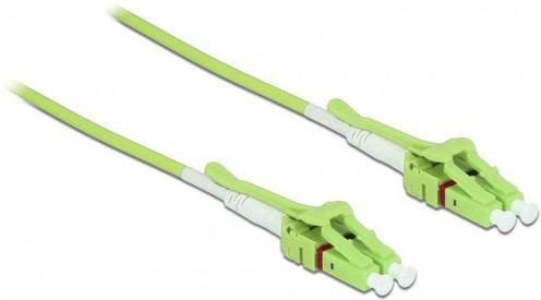 Delock 85689 Glasfaser LWL Anschlusskabel Multimode OM5, Farbe: Lindgrün, Länge: 2 m, Steckertyp: 1x LC auf 1x LC, 50/125 µm - Bild 1