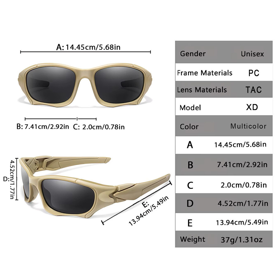 LOISRUBY Sonnenbrille, polarisiert, oval, Vollrand, Kunststoff, Unisex - Bild 2