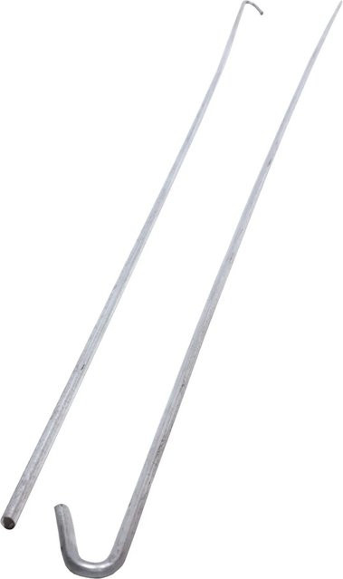 Protektor Abhängedraht mit Haken aus Stahl in Silber, Länge: 75 cm - Bild 1