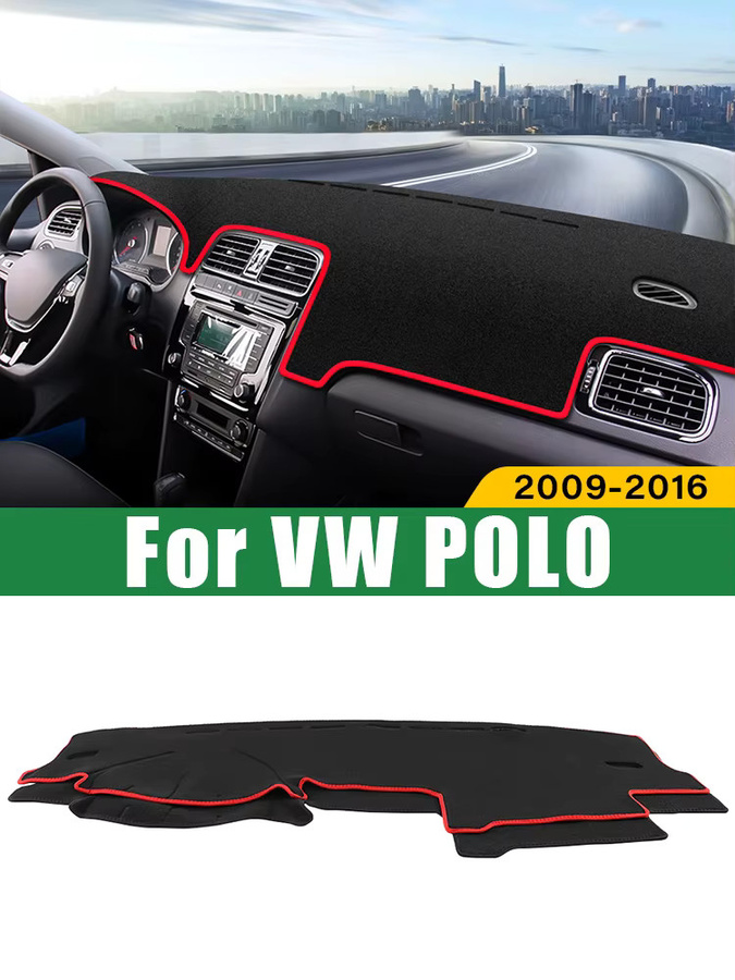 YaLumei Dashboard Sonnenschutz Abdeckung für Volkswagen VW Polo 6R 6C in Schwarz - Bild 6