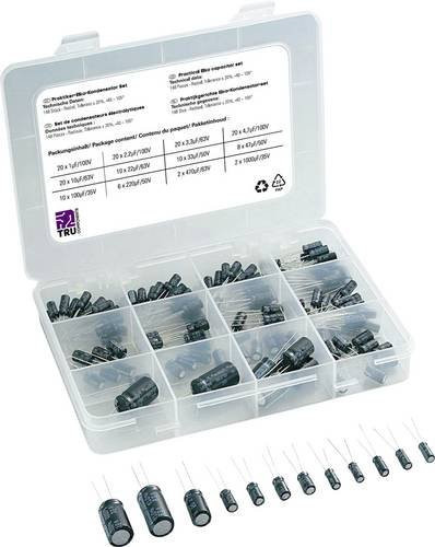 TRU Components Elektrolyt-Kondensator radial bedrahtet schwarz 148 Stück - Bild 1