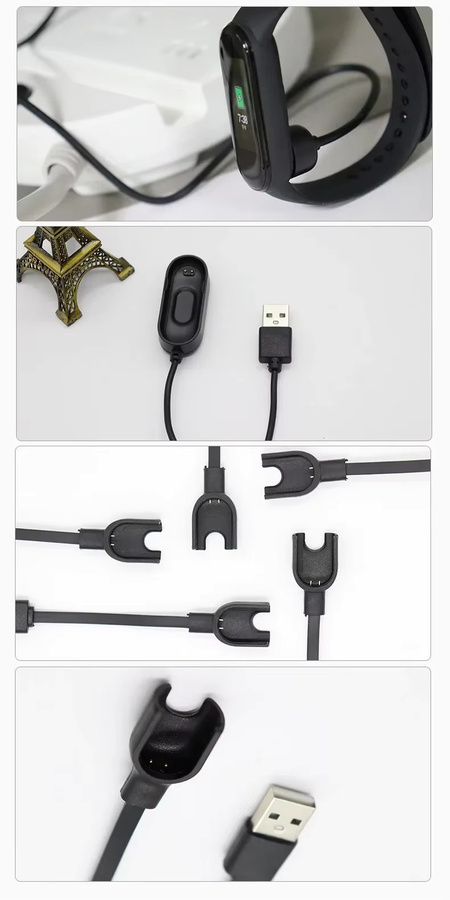AISHISMART Magnetisches USB-Ladekabel für Xiaomi Smart Band und Redmi Watch, Schwarz - Bild 4