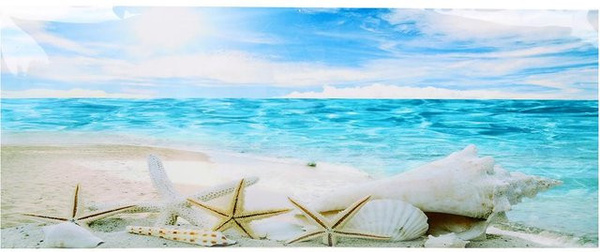 Canaryy Aquarium Hintergrund Poster Dekorative Landschaft Aufkleber Blau aus PVC