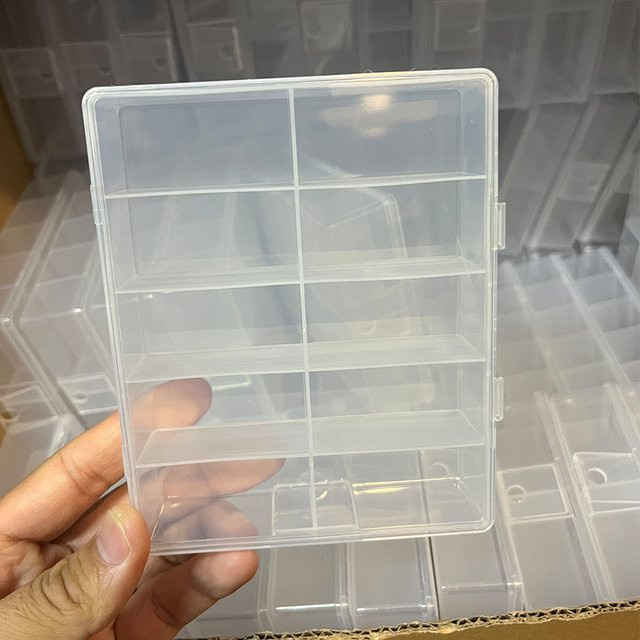 MAFANAILS Aufbewahrungsbox, 10-Gitter, transparent, Kunststoff, Unisex - Bild 1