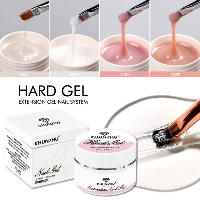 Builder Gel Nagelverlängerung, Milchig Weiß, 30 ml - Bild 1