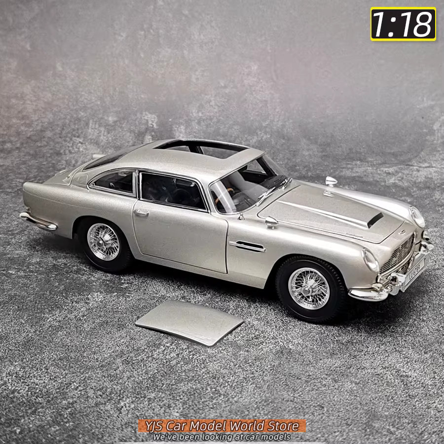 Xiaoguang DB5-Modell, Diecast-Modell, Maßstab 1:18, Metall, Grau - Bild 2