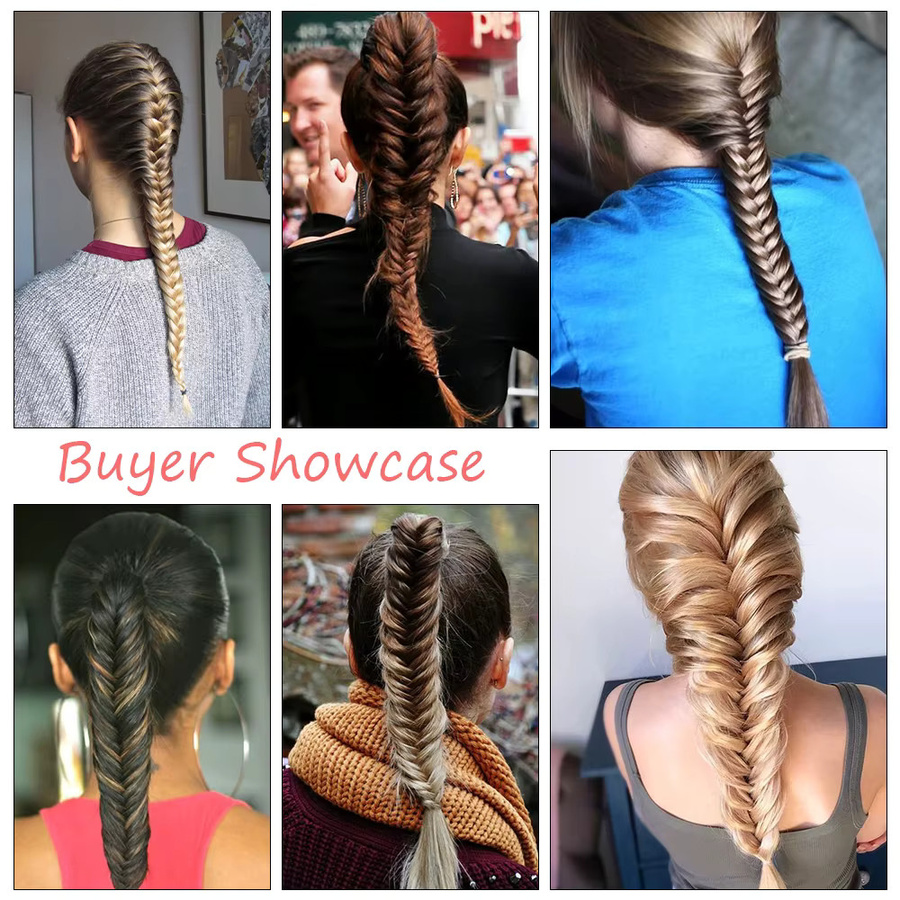 GUIMU Fishbone Braid Haarverlängerung, 16 Zoll, Damen - Bild 5