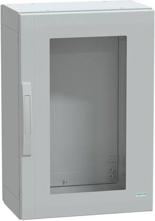 Schneider Electric Polyestergehäuse PLA bodenstehend, grau mit transparenten Türen, IP65, B/T/H: 75 x 50 x 32 cm - Bild 1