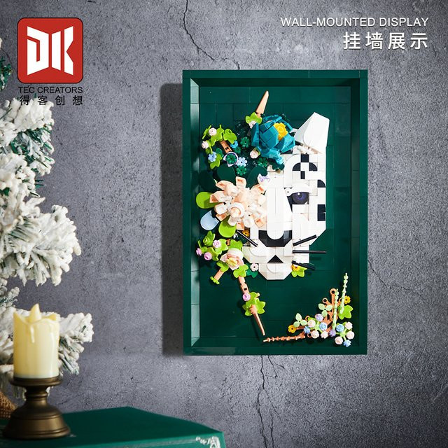 TEC CREATORS Schneeleopard Ewige Blume, Bausteine, Ornament - Bild 1